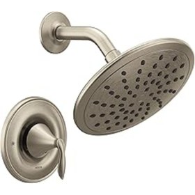 Resim SanalAMCA Store Moen Eva Fırçalanmış Nikel Posi-Temp Duş Bataryası Trim Eko- Yağmur Duşu Duş Başlığı, Vana 