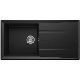 Resim Realstone P012 Efes 100 Granit Mutfak Eviyesi Siyah 100 x 50 CM 