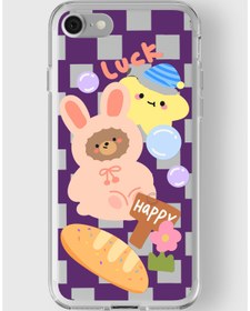 Resim Elorakılıf Iphone 6 Plus / 6s Plus Uyumlu Kawaii Tarz Tasarımlı Premium Şeffaf Kılıf 