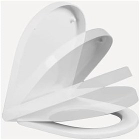 Resim Gala Slim Süvari Yavaş Kapanan Klozet Kapağı Amortisörlü Kapak Hijyenik Kapak Üstten Montajlı D Form 