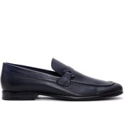 Resim Erkek Lacivert Deri Casual Loafer Derimod