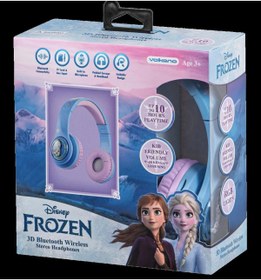 Resim Volkano Bluetooth Kulaklık Disney Frozen Karlar Ülkesi Anna Elsa Mikrofonlu Kablosuz Çocuk Kulaklığı Lisansl 