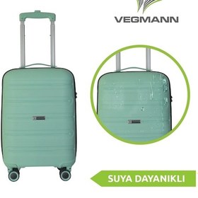 Resim Vegmann Polipropilen Pp Atlas Su Yeşili Büyük Boy Valiz Su 