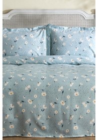 Resim Karaca Home Daisy %100 Pamuk Tek Kişilik Pike Takımı Mint Mint 