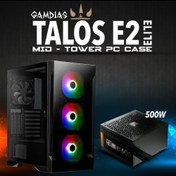 Resim GAMDIAS TALOS E2 Elite, 500W, Tempered Glass, ARGB, ATX GAMING KASA 