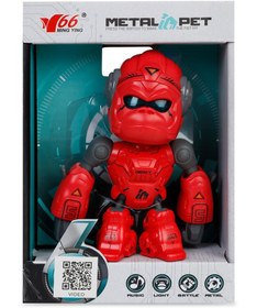 Resim Seher Oyuncak Işıklı ve Sesli Robot Goril - Kırmızı - Kırmızı / Standart 