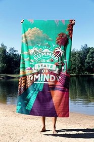 Resim Mikrofiber Teknolojisi ile Üretilen Hafif ve Kum Tutmayan Plaj Havlusu – 75X130 – 90x150 Cm 