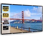 Resim Xindoker 72 İnç Katlanabilir Taşınabilir Projeksiyon Perdesi - Sinema Ve Toplantılar İçin Hd Görüntü 