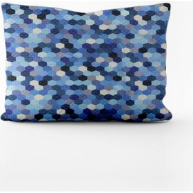 Resim Paradero Mavi Petek Yastık Kılıfı 