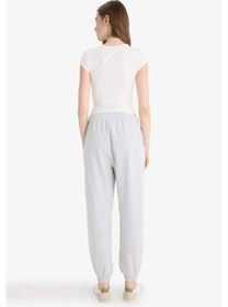 Resim Defacto Beli Lastikli Jogger Eşofman Altı X5391az25wngr256 Gri 