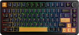 Resim Rampage Quell Siyah Hot Swap 2.4g + Bt Wireless Rgb Gasket Oil Switch Türkçe Q Pbt Keycaps Mekanik Klavye 