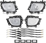 Resim Gearwell LED Tweeter Kapak Işığı, GLE GLS Sınıfı W167 X167 2020 ve Sonrası ile Uyumlu, 64 Renkli Ortam Aydınlatması Hoparlör Kaplama Değişimi 
