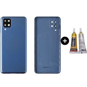 Resim Teknik Evim Samsung M12 SM-M127 Uyumlu Arka Pil Kapağı Mavi + B7000 