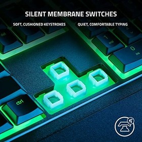 Resim Razer Ornata V3 X - Düşük Profilli Oyun Klavyesi (Sessiz Membran Anahtarlar, Sıvı Dökülmesine Dayanıklı Tasarım, Ergonomik Bilek Desteğ) TR Düzeni | Siyah 