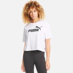 Resim Puma Ess Cropped Logo Tee Kadın T-shirt 