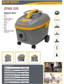 Resim Safran DYNO 235 profesyonel sesiz kuru tip süpürge 