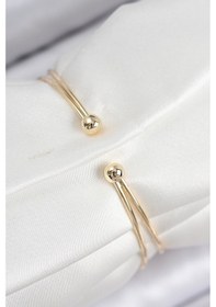 Resim Pirinç Zirkon Taşlı Kalp Model Gold Renk Kadın Bileklik - Tj-bb7873 Diğer 