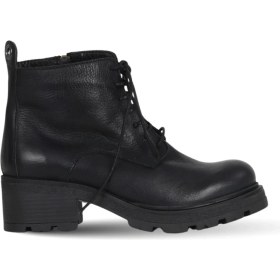 Resim Bueno Shoes Siyah Deri Kadın Dolgu Topuklu Bot 01WD2301 01WD2301 