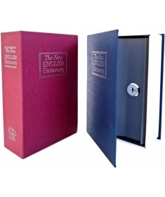 Resim Kitap Görünümlü Gizli Kasa Büyük Boy Anahtarlı Kilitli Para Kasası Midastech 