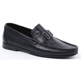 Resim Pierre Cardin 2596 Siyah Erkek Loafer Günlük Deri Ayakkabı 