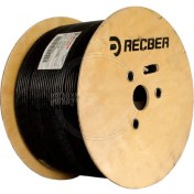Resim Reçber Cat6 U/utp 23AWG Pe Siyah Dış Ortam Kablo REÇ-506025 - 500M 