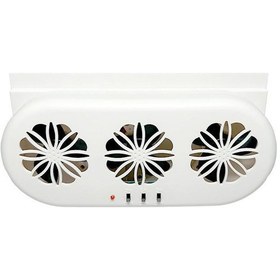 Resim Shineyee 3'lü Usb Araç Egzoz Fanı - Sessiz Hava Sirkülasyonu, Bağımsız Anahtarlı, Abs Malzeme 