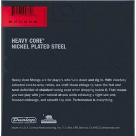 Resim Jim Dunlop DHCN1060-7 Heavy Core 7 Telli Elektro Gitar Teli (10–60) 
