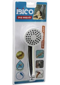 Resim Küçük Boy Yuvarlak - Bombeli 6.7cm Duş Başlık Vakumlu Krom Gövde Çok Renkli 