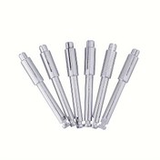 Resim 6'lı Paket 304 Paslanmaz Çelik Parlatma Başlığı Şaftı - Diskler, Pedler, Metal Yüzeyler için Hassas Taşlama ve Parlatma Aksesuarları, Dayanıklı Metal Yapı (Profesyonel ve Kendin Yap Kullanımı), Metal Yüzey Bitirme | Ergonomik Tutuş Tasarımı | Dayanıklı Metal Araçlar 