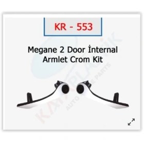 Resim Ön Kapı İç Çekme Kolu Megane 2 Krom 2006 7701476922 