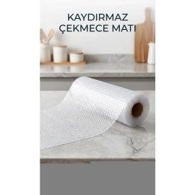 Resim MiraLive Şeffaf Kaydırmaz Dolap Içi Raf Örtüsü 45X300 cm Koruyucu Pvc 