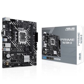 Resim Asus PRIME H610M-D 2xDDR5 M.2 RS232 Port 12-13.Nesil LGA1700 Anakart 