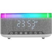 Resim MIKADO MD-W8, 10W, Taşınabilir, USB/TYPE-C/BT/TF, RGB Işıklı, 1200mAh, 15W Kablosuz Şarj, Gece Lambası, Alarmlı Saat, Bluetooth Speaker 