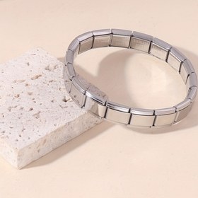 Resim 2024 Sıcak Satış Modası Yeni İtalyan Şöhret Bilekliği Paslanmaz Çelikten Yapılmış, 18 Modüllü 9Mm DIY Takı Tasarımı ile Özelliktedir. 