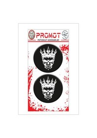 Resim Kuru Kafa 3d Kabartmalı Damla Logo Sticker 5cm 01 