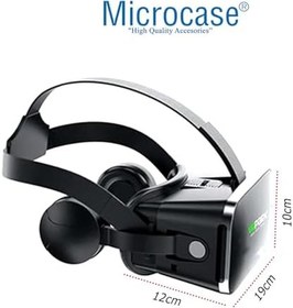 Resim Microcase VRPARK J50 Bluetooth Kulaklıklı 3D Sanal Gerçeklik Gözlüğü-AL4746 