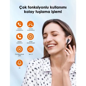 Resim Taotronıcs TT-BH1122-BLCK Bt 5.4 Kablosuz Kulakiçi Bluetooth Kulaklık Siyah 