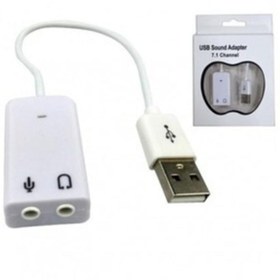 Resim JUNGLEE 7.1 Usb Ses Kartı 3.5 Mm Jack Girişini Usb Ye Çeviren Aparat 