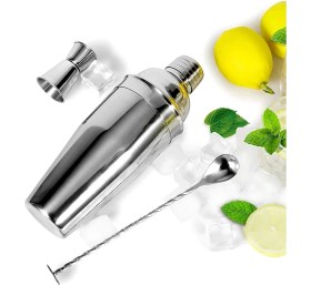 Resim Mediterian 3 Parça Kokteyl Shaker Seti, Şık ve Kullanışlı, Eğlenceye Uygun 