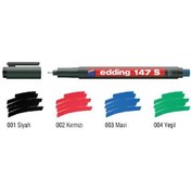 Resim Edding Asetat Kalemi Permanent S Seri 0.3 MM Mavi 147 S 