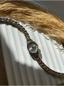 Resim QUARTZ Vintage Tasarım Kadın Kol Saati Retro Model Minimal Boncuk Gold- Gümüş Zincir Kordon 