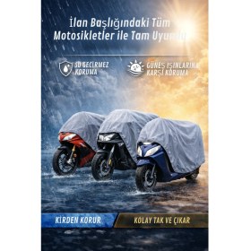 Resim SAVEK Yamaha Tracer 7 Uyumlu Lastikli Motosiklet Brandası Su Geçirmez Motorsiklet Örtüsü 