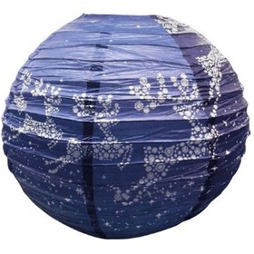 Resim Yılbaşı Temalı Japon Feneri Mavi 40 Cm Tüm Yaşlar 