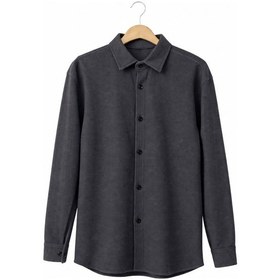 Resim Ahengim Erkek Çocuk Modern Kesim Beyaz Polyester Basic Gömlek Ak8789 Siyah 
