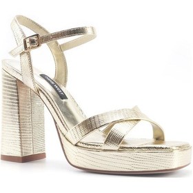 Resim Nine West Kellı 5fx Altın Kadın Topuklu Sandalet 000000000101928875 Altın 