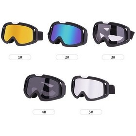 Resim Pazly Uv Korumalı Motosiklet Gözlüğü - Anti Sis, Rüzgar Geçirmez, Spor, 5 Renk, Uyumlu, Darbe Direnci 