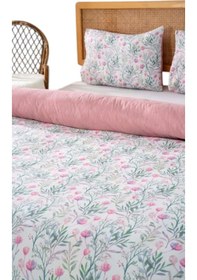 Resim Çift Kişilik Nevresim Takımı Pamuklu Desenli Etnik Saray 200x215 Cm Çok Renkli 