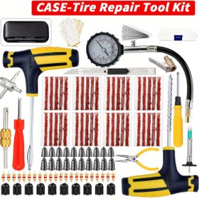 Resim Araba Lastik Tamir Kiti Delinme Yama Aracı Evrensel Lastik Yama için Lastik Tamir Seti 