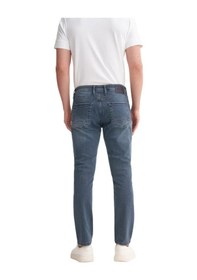 Resim Cazador Erkek Terry Normal Bel Slim Fit Boru Paça Jean Pantolon Koyu Gri 