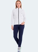 Resim Slazenger RAQUEL IN Kadın Fermuarlı Dik Yaka Cepli Beyaz Eşofman Takımı 